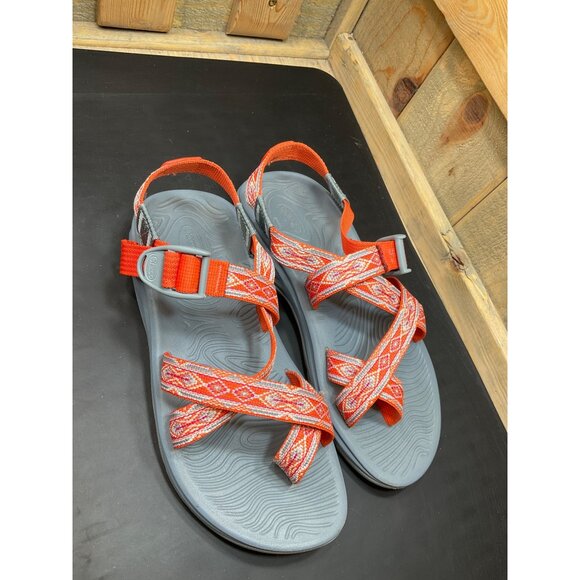 Chaco Womens Z/2 Classic Sport Sandals Red & Gray Adjustable Straps Size 7 - Picture 2 of 7